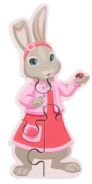 Puzzle din lemn Orange Tree Toys - Lily iepurașul