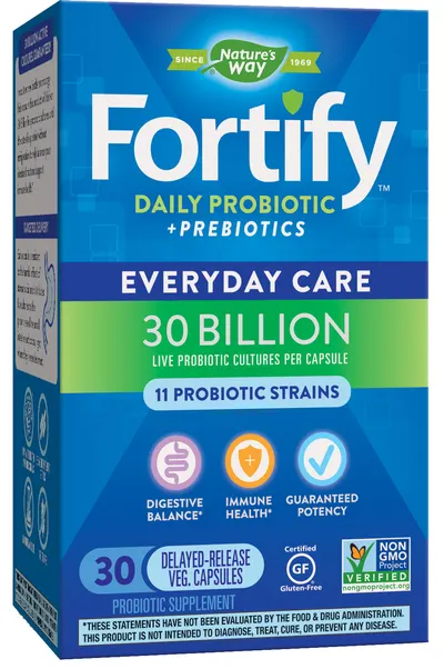 Fortify Daily Probiotic+Prebiotics 30 Billion, 30 capsule, Nature's Way