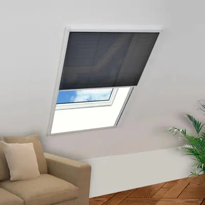 vidaXL Ecran insecte pentru ferestre, aluminiu, 80x100 cm