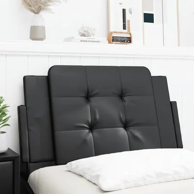 vidaXL Pernă pentru tăblie pat, Zadar, negru, 90 cm, piele artificială