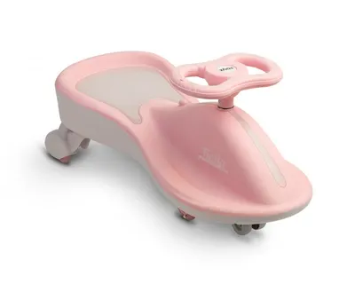 PlasmaCar copii fara pedale Toyz Fiesta Roz Ride-On gravitationala cu muzica si roti din cauciuc luminoase, scaun ergonomic si spatios, greutate maxima admisa 100 kg