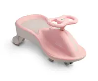 PlasmaCar copii fara pedale Toyz Fiesta Roz Ride-On gravitationala cu muzica si roti din cauciuc luminoase, scaun ergonomic si spatios, greutate maxima admisa 100 kg