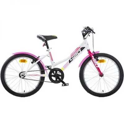 Bicicleta copii 6-9 ani, 20 inch, Mtb Fete Sport Alb, Dino Bikes DB420D0509SCRE