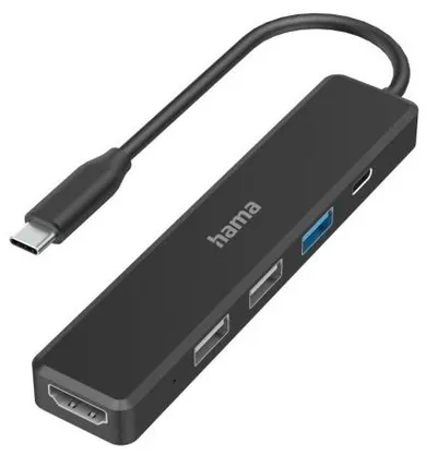 USB Hub Hama - 200117, 5 porturi , negru