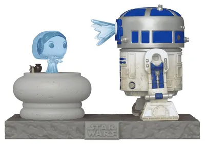 Figurină Funko POP! Movies: Star Wars - R2-D2 și Princess Leia #766