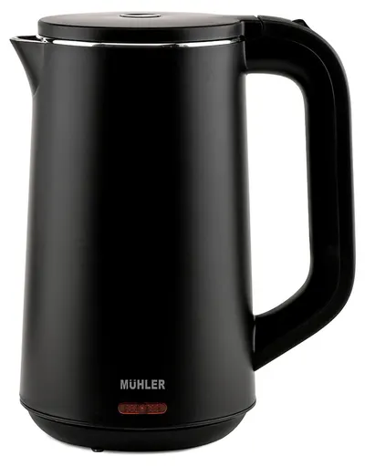 Cana electrică Muhler - WK-179D, 1800W, 1.5 l, fără fir, neagră