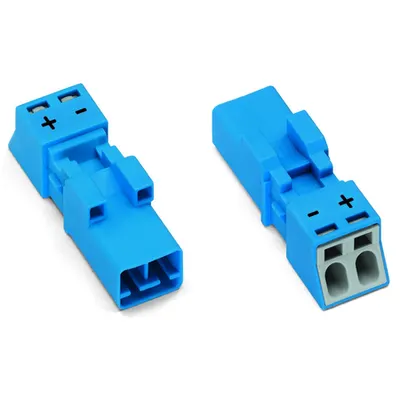 Plug; 2-pole; 1,50 mm²; blue