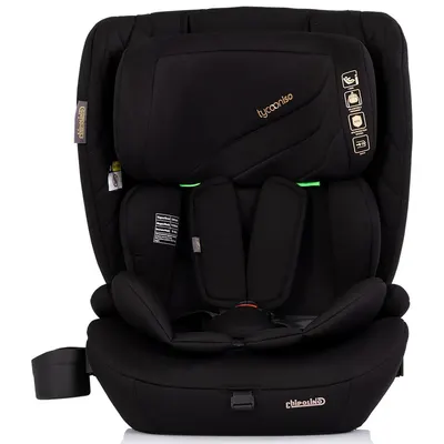 Scaun auto pentru copii Chipolino Tycoon Iso Blackberry i-Size 76-150 cm cu sistem isofix, top tether, protectie la impact lateral SPS, tetiera reglabila, husa detasabila, suport pahar