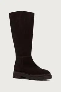 Steve Madden cizme pentru femei din piele întoarsă Kaja-W