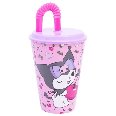 Pahar cu pai, Stor, Kuromi, 430 ml