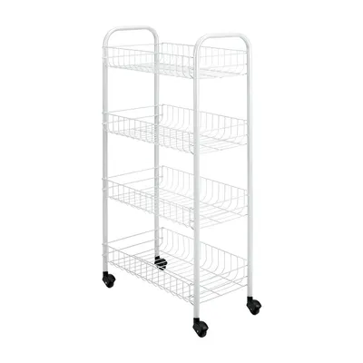 Raft mobil din metal alb 41x84 cm Pisa - Metaltex