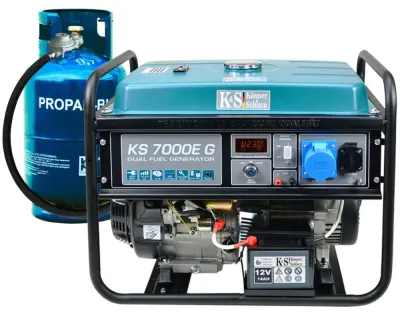 Generator pe gaz/benzina "Könner & Söhnen" KS 7000E G