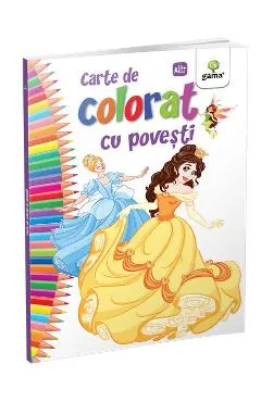 Carte de colorat cu povesti