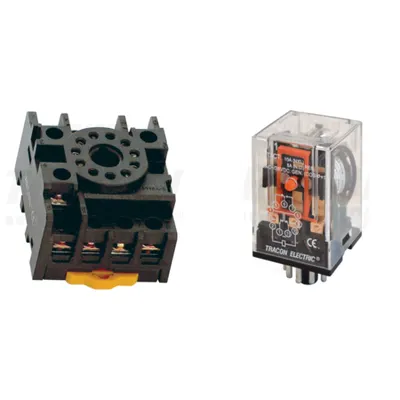 Pachet Soclu Releu PF11-3A si Releu Industrial RM11 220AC