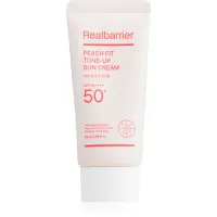 Real Barrier Peach Fit Tone-Up Sun Cream crema de fata cu efect de protectie SPF 50+ 50 ml