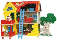 Casă de păpuși din lemn Pippi - Villa Villekulla