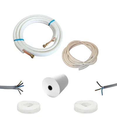 Kit AC 24000 BTU - țeavă, furtun, cablu, matisat adeziva 10 m