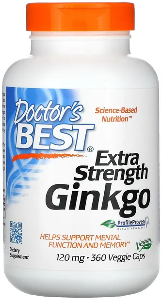 Extra Strength Ginkgo, 120 mg, 360 capsule, Doctor's Best