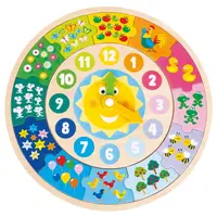 Puzzle educațional 2 în 1 New Classic Toys - Ceas