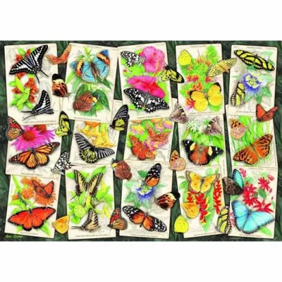 Ravensburger - Puzzle fluturi tropicali 1000 piese