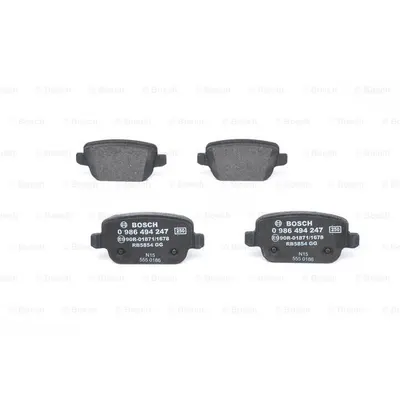 Set placute frana, frana disc BOSCH 0 986 494 247