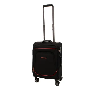 Troler Lamonza Smiley, 55x35x21 cm, 2.6 kg, negru/rosu