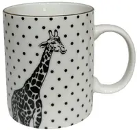 Cană Maison - Africa, Giraffe, 330 ml, alb