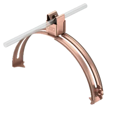Roof conductor holder for ridge tiles, 185−260 mm, Rd 8. CU 8 mm | Type 132 CU