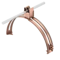 Roof conductor holder for ridge tiles, 185−260 mm, Rd 8. CU 8 mm | Type 132 CU