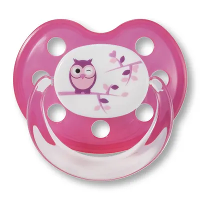 Suzetă din silicon pentru bebeluși Baby Nova, roz
