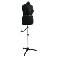vidaXL Formă Rochie Ajustabilă pentru Femei Negru l Catifea
