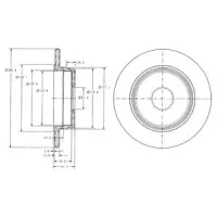 Disc frana DELPHI BG2510