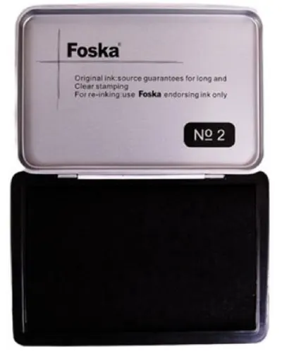 Tampon pentru stampila №2 Foska - 84x122 mm, negru