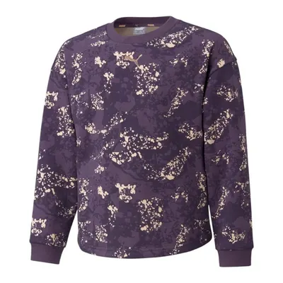 Hanorac Drumeții În Natură Puma Alpha Crew Neck All-Over Print Copii