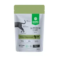 Superior Care GF Kitten Pouch cu Piept de Pui si Curcan 85 Gr