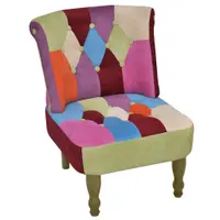 vidaXL Fotolii franțuzești, 2 buc., model mozaic, material textil