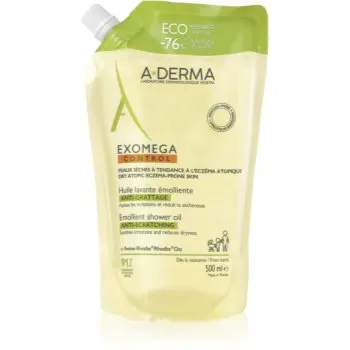 A-Derma Exomega Control Emollient Shower Oil ulei de duș emolient rezervă