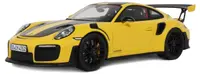 Model de colecție GT Spirit Mașini moderne - Porsche 911 GT2 RS (991.2) Nurburgring Lap Record (Yellow) (2017)
