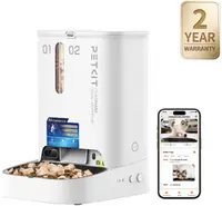 Smart hrănitoare pentru animale de companie Petkit - YumShare Dual-Hopper 2,5 l, cu cameră, albă