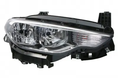 Far fata dreapta (H15 H7 PY21W, electric, cu motor, culoare interior: argintiu) potrivit FIAT TIPO 10.15