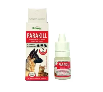 Solutie antiparazitara Parakill 5 ml, 100 picaturi