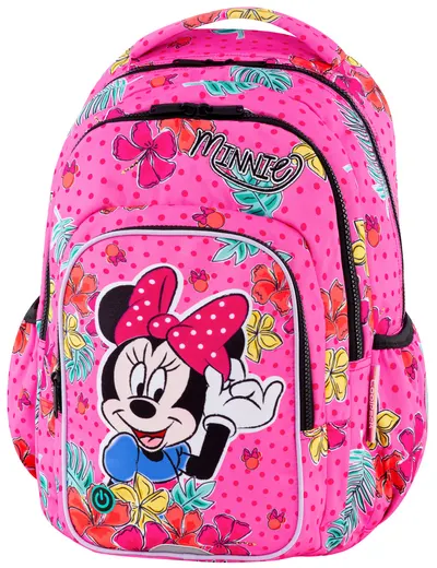 Ghiozdan scolar cu iluminare LED Cool Pack Spark L - Minnie Mouse Tropical