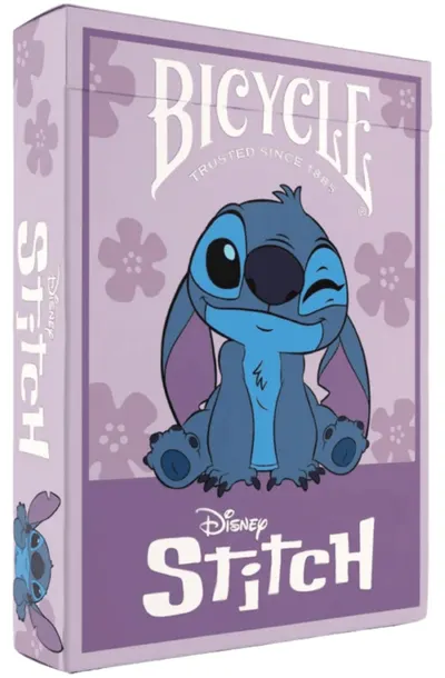 Cărți de joc Bicycle - Disney Stitch Purple