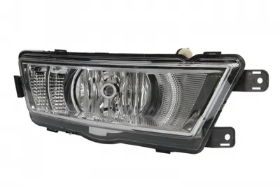 Far ceata Dreapta (H8 LED, cromat; cu lumini de zi) potrivit SKODA RAPID 07.12-12.18