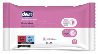 Servetele umede pentru sani Chicco, 72 buc.