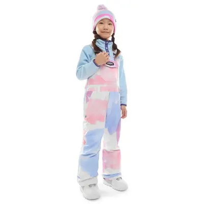 Pantaloni cu bretele pentru snowboard pentru fete KB1-G Jazzy Multicolor