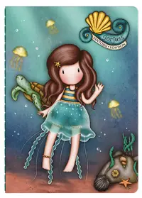 Caiet mic cu stickere Santoro Gorjuss Making Waves - Deep Secrets