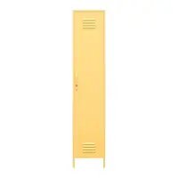 Dulap galben din metal cu încuietoare 38x185x40 cm Cache – Novogratz