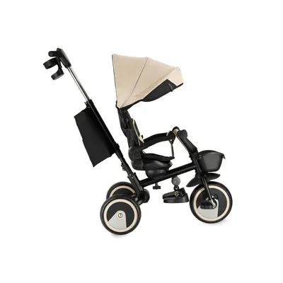 Tricicleta pentru copii Momi ivi Beige multifunctionala 3 in 1 cu scaun reversibil, maner telescopic, accesorii incluse