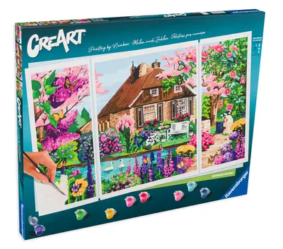 Set de pictură Ravensburger CreArt - Casă de la malul mării